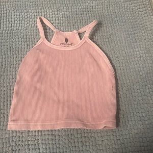 Free People Movement Happiness Runs Long Crop Tank Size Medium